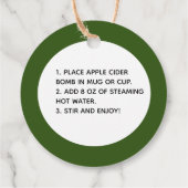 Aangepaste Herfst Apple Cider Bomb Labels (Achterkant)