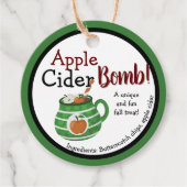 Aangepaste Herfst Apple Cider Bomb Labels (Voorkant)