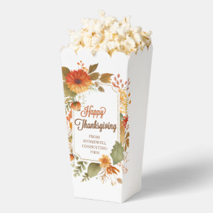 Aangepaste herfst bloemrijke Thanksgiving-feest Bedankdoosjes
