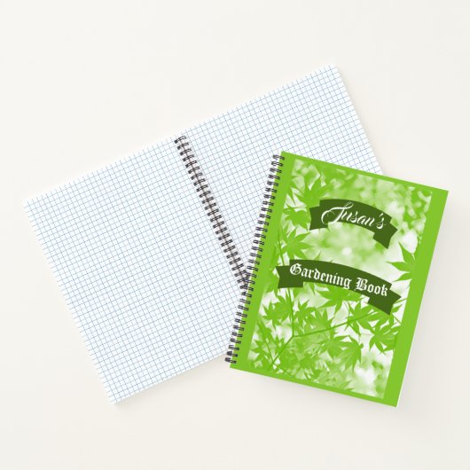 Aangepaste Herfst Maple Leaf Artistic Elegant Gard Notitieboek (Binnen)