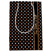 Aangepaste Herfst Polka Gift Bag Medium Cadeauzakje (Voorkant)