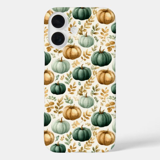 Aangepaste Herfst Pompoen Foto Lijst Case-Mate iPhone Case (Achterkant)
