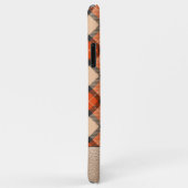 Aangepaste herfst pompoen Sinaasappel bruin tartan Case-Mate iPhone Case (Achterkant/rechts)