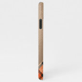 Aangepaste herfst pompoen Sinaasappel bruin tartan iPhone Hoesje (Rechterkant)