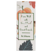 Aangepaste herfst printwijn wijn cadeautas (Voorkant)