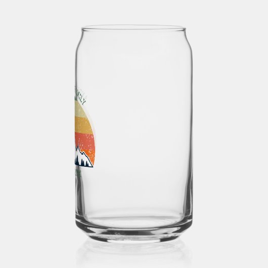 Aangepaste Herfst Retreat Sunset Mountain Party Blikvorm Glas (Links)