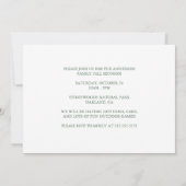 Aangepaste Herfst Retreat Sunset Mountain Party Kaart (Achterkant)