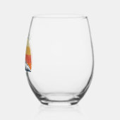 Aangepaste Herfst Retreat Sunset Mountain Party Wijnglas Zonder Voet (Links)