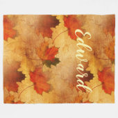 Aangepaste herfst Thanksgiving vakantie Fleece Deken (Voorkant (Horizontaal))