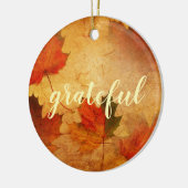 Aangepaste herfst Thanksgiving vakantie Keramisch Ornament (Links)
