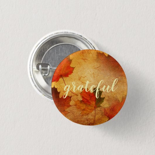 Aangepaste herfst Thanksgiving vakantie Ronde Button 3,2 Cm (Voorkant /achterkant)