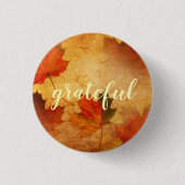 Aangepaste herfst Thanksgiving vakantie Ronde Button 3,2 Cm (Voorkant)