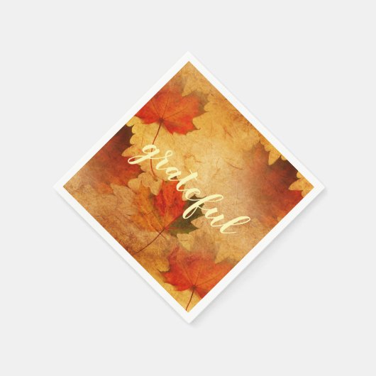 Aangepaste herfst Thanksgiving vakantie Servet (Hoek)