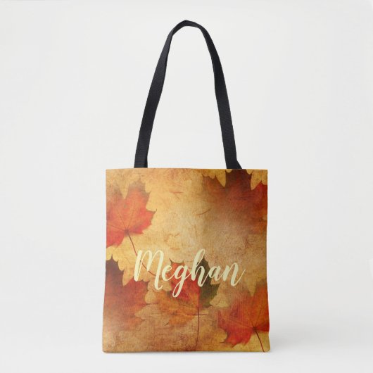Aangepaste herfst Thanksgiving vakantie Tote Bag (Voorkant)