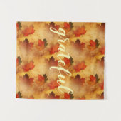 Aangepaste herfst Thanksgiving vakantie Wandkleed (Voorkant (horizontaal))