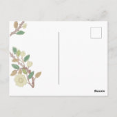 Aangepaste Herfst Tree Branch Happy Birthday Postc Briefkaart (Achterkant)