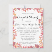 Aangepaste Herfst Waterverf Kaart (Voorkant)