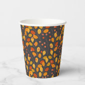 Aangepaste herfstbladeren & bessen papieren bekers (Achterkant)