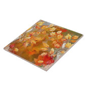 Aangepaste herfstbladeren  tegeltje (Zijkant)