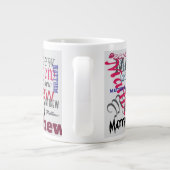 Aangepaste Herhaalde Naam Word Grafitti Grote Koffiekop (Achterkant)