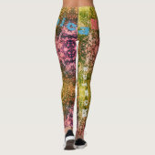 Aangepaste Herhalende Naam Natuur Leggings (Achterkant)