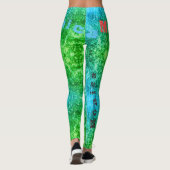 Aangepaste Herhalende Naam Oefening Leggings (Achterkant)