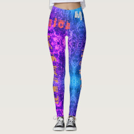 Aangepaste herhalende naam Unisex-Leggings Leggings