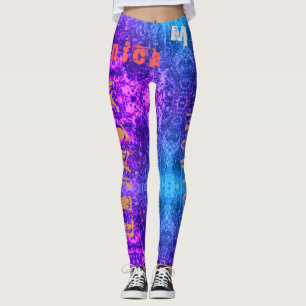 Aangepaste herhalende naam Unisex-Leggings Leggings