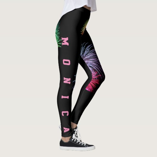 Aangepaste Herhalende Naam Workout Leggings (Rechts)