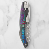 Aangepaste herhalingsnaam 7 letters Corkschroef Kurkentrekker (Achterkant)