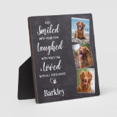 Aangepaste herinnering 3 foto huisdier hond herden fotoplaat (Voorkant)