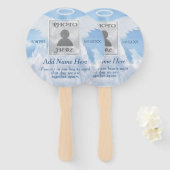 Aangepaste herinnering handwaaier (Voorkant en achterkant)