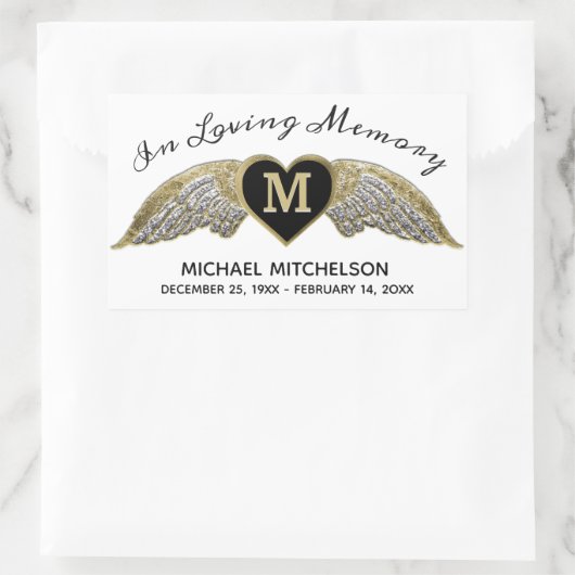 Aangepaste herinnering rechthoekige sticker (Tas)