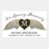 Aangepaste herinnering rechthoekige sticker (Voorkant)