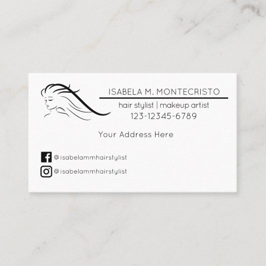 Aangepaste herinnering voor afspraak visitekaartje (Voorkant)