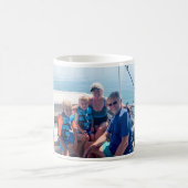 Aangepaste herinneringen familie foto-collage koffiemok (Center)