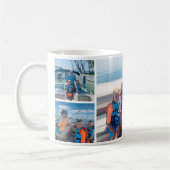 Aangepaste herinneringen familie foto-collage koffiemok (Links)