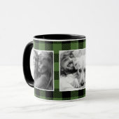 Aangepaste herinneringen Foto Buffalo Pset Pattern Mok (Voorkant links)