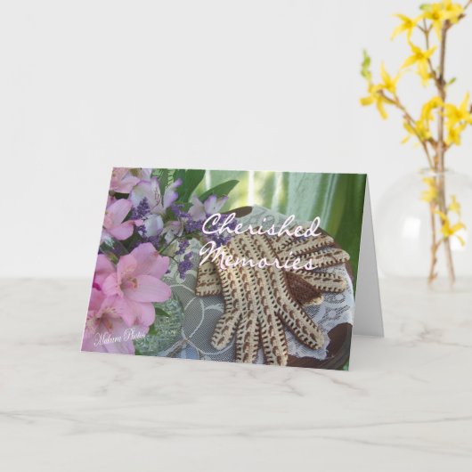 Aangepaste herinneringen kaart (Gele Bloem)