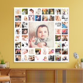 Aangepaste herinneringen voor de familie Foto Coll Canvas Afdruk (Insitu (Woonkamer))