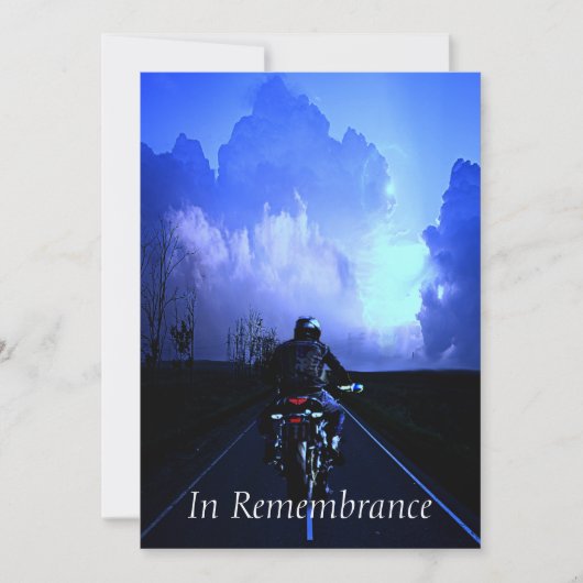 Aangepaste herinneringsservice motorfiets wandelaa kaart (Voorkant)