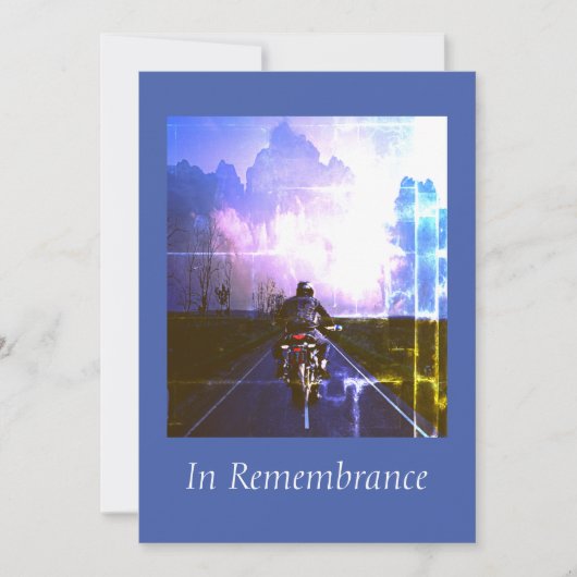 Aangepaste herinneringsservice motorfiets wandelaa kaart (Voorkant)