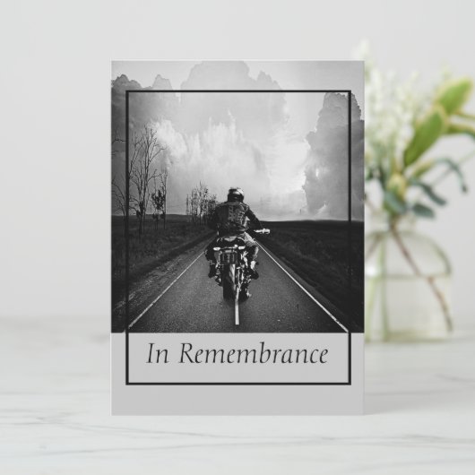 Aangepaste herinneringsservice motorfiets wandelaa kaart (Staand voorkant)