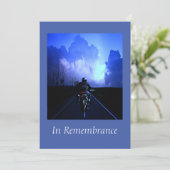 Aangepaste herinneringsservice motorfiets wandelaa kaart (Staand voorkant)