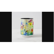 Aangepaste herstelsleutelzin met bloemen & vlinder