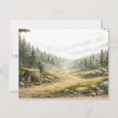Aangepaste hertenbriefkaart notitiekaartje (Achterkant)