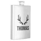 Aangepaste  hertengeweien roestvrijstalen kolf heupfles (Rechts)