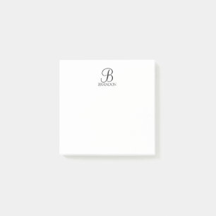 Aangepaste het Monogram en Blocnote van het Manusc Post-it® Notes