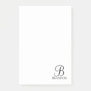 Aangepaste het Monogram en Blocnote van het Manusc Post-it® Notes