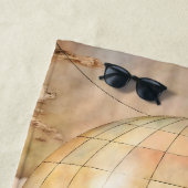 Aangepaste  heteluchtballon | Antiek reis Strandlaken (In situ)